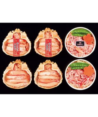 【お歳暮】【送料無料】三越伊勢丹オンラインストア 紅ずわい蟹甲羅盛・蟹めし詰合せ ※送料無料 調理済み食事、主菜【三越伊勢丹/公式】
