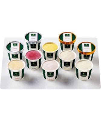 【お歳暮】【送料無料】日本橋 千疋屋総本店 アイスクリーム・シャーベット10個詰合せ ※送料無料 アイス クリーム、フローズン ヨーグルト（洋菓子）【三越伊勢丹/公式】