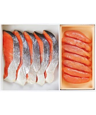 【お歳暮】【送料無料】三越伊勢丹オンラインストア 紅鮭切身・無着色辛子明太子詰合せ ※送料無料 魚介類【三越伊勢丹/公式】
