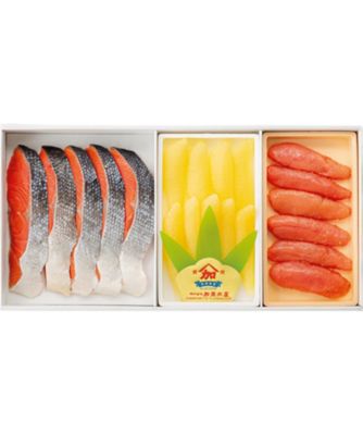 【お歳暮】【送料無料】三越伊勢丹オンラインストア 紅鮭切身・塩数の子・無着色辛子明太子詰合せ ※送料無料 魚介類【三越伊勢丹/公式】