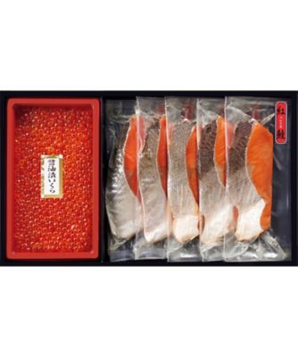 【お歳暮】【送料無料】二幸 紅鮭切身・いくら醤油漬詰合せ ※送料無料 魚介類【三越伊勢丹/公式】