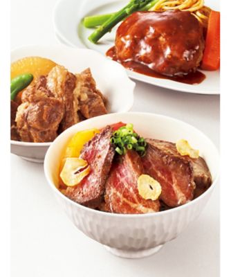 【お歳暮】【送料無料】松尾牧場 牛角煮・ステーキ丼・ハンバーグ詰合せ ※送料無料 調理済み食事、主菜【三越伊勢丹/公式】