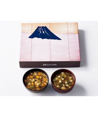 【お歳暮】【送料無料】山本海苔店 東京国立博物館 限定ギフト雲中富士（うんちゅうふじ）海苔を楽しむお味噌汁・お吸物詰合せ ※送料無料 調理済み食品【三越伊勢丹/公式】
