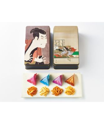 【お歳暮】【送料無料】三越伊勢丹オンラインストア 東京国立博物館 限定ギフト 三代目大谷鬼次の江戸兵衛・紫式部図 柿の種詰合せ ※送料無料 お菓子・チョコレート（和菓子）【三越伊勢丹/公式】