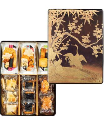 金蒔絵の大膳　花台　松竹梅と双鶴　高蒔絵　傷みあり　箱付 金蒔絵の大膳 花台 松竹梅と双鶴 高蒔絵 傷みあり 箱付 金