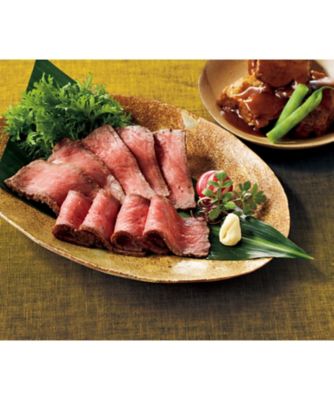 【お歳暮】日本料理なだ万 黒毛和牛ローストビーフ・黒豚の角煮詰合せ 加工肉【三越伊勢丹/公式】