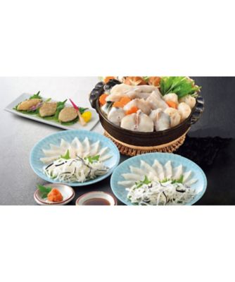 【お歳暮】割烹旅館 寿美礼（すみれ）とらふくちり 刺身（小皿）付《山口》 魚介類【三越伊勢丹/公式】