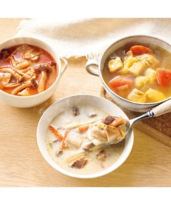 【お歳暮】二幸 具だくさんスープ3種詰合せ 調理済み食事、主菜【三越伊勢丹/公式】