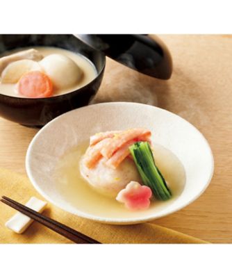 【お歳暮】京料理 美濃吉 蟹真丈の柚子あんかけと白味噌雑煮 調理済み食事、主菜【三越伊勢丹/公式】