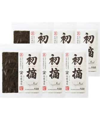 【お歳暮】ミツコシイセタン ザ・フード 有明海産 初摘焼のり 6袋 調理済み前菜、付け合わせ【三越伊勢丹/公式】