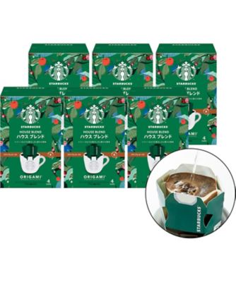 【お歳暮】スターバックス オリガミドリップコーヒーハウスブレンド 4袋×6箱 【三越伊勢丹/公式】