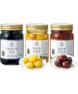 【お歳暮】小田垣商店 丹波黒大豆 煮豆・国産栗甘露煮・国産栗渋皮煮 調理済み食品【三越伊勢丹/公式】