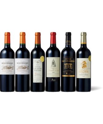 【お歳暮】三越伊勢丹オンラインストア 飲み頃ボルドーグレートヴィンテージ2009、2010、2015、2016赤ワイン飲み比べ6本セット 【三越伊勢丹/公式】