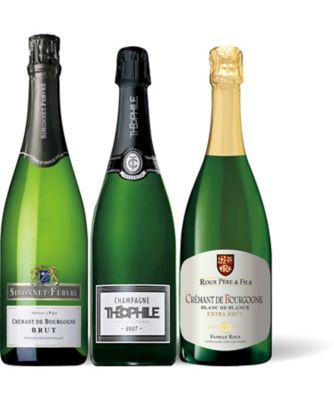 【お歳暮】三越伊勢丹オンラインストア シャンパーニュ入り！フランス産瓶内二次発酵 泡3本セット ワイン【三越伊勢丹/公式】