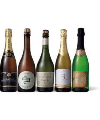 【お歳暮】三越伊勢丹オンラインストア クレマン・ド・ブルゴーニュも入った、世界5か国のスパークリングワイン飲みくらべ5本セット 【三越伊勢丹/公式】