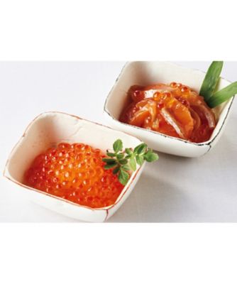 【お歳暮】藤井水産 北海道産いくら・漬けサーモンセット 魚介類【三越伊勢丹/公式】