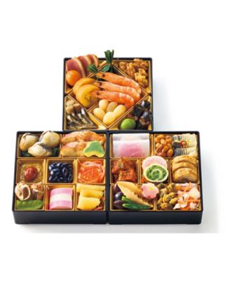 【お歳暮】北大路 銀座本店 和風おせち三段重「慶花」（冷凍）※12月29日（月）・30日（火）いずれかのお届け 調理済み食品【三越伊勢丹/公式】