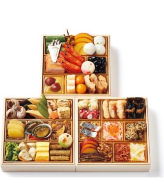 【お歳暮】むろまち加地 和風おせち三段重「彩錦」（冷凍）※12月29日（月）・30日（火）いずれかのお届け 調理済み食品【三越伊勢丹/公式】