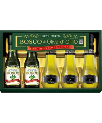 【お歳暮】日清 ボスコ＆オリーバ デ オイリオ エキストラバージンオリーブオイルギフト 調理油【三越伊勢丹/公式】