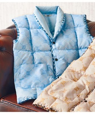 【お歳暮】【送料無料】ダックス 羽毛入りポンチョ（ブルー）※送料無料 タオル【三越伊勢丹/公式】