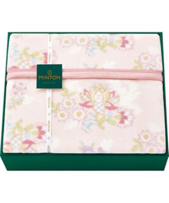 【お歳暮】【送料無料】ミントン ニューマイヤーポリエステル毛布（ピンク）※送料無料 タオル【三越伊勢丹/公式】