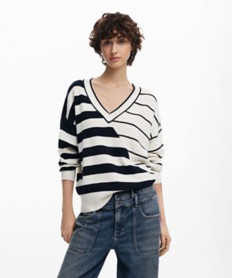 Desigual (Women)/デシグアル ストライプセーター　２５ＳＷＪＦ０２
