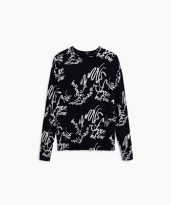 Desigual デシグアル ハイゲージニット セーター XL 薄手 長袖 黒 Desigual デシグアル ☆ ハイゲージニット セーター XL 薄手 長袖