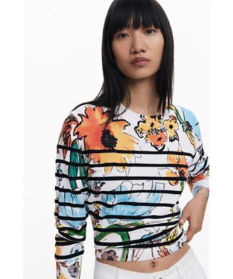 デシグアル ニット ジャケット トラ 24SWJF16-03?$VS_1500$