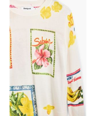 トロピカルプリントのセーター 25SWJF32 | Desigual