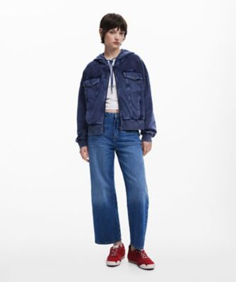 ano着用 Desigual パーカー ラインストーン ブルー ano着用 Desigual パーカー ラインストーン ブルー - メルカリ