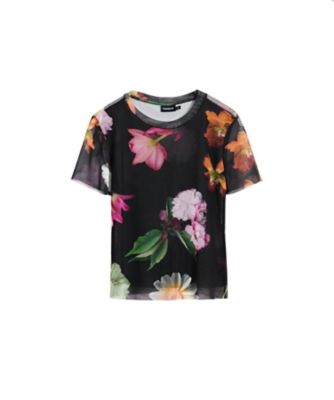 シアーフラワー　半袖チュールＴシャツ　２５ＳＷＴＫ８８