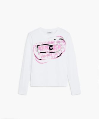 Desigual フラワープリント クルーネックTシャツ25SWTK24