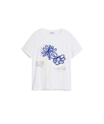 新品✨タグ付き♪ デシグアル　 Tシャツ　ホワイト　柄 デシグアル Desigual 文字プリントTシャツ （ホワイト） -アウトレット