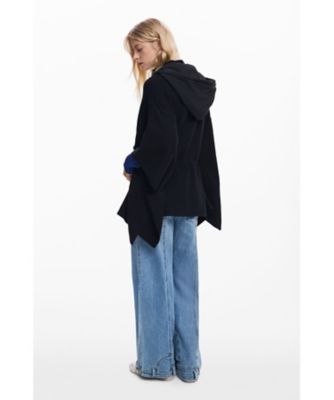 ニットポンチョ ジップアップフーディー 25WAIA05 | Desigual