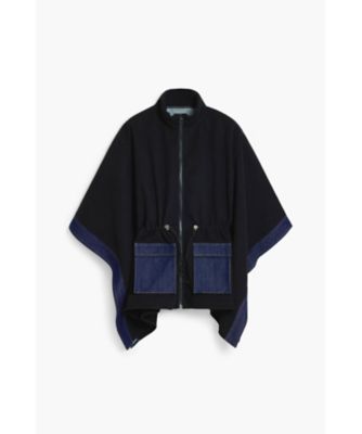 Desigual (Women)/デシグアル デニムポンチョ 25WAIA15 ブラック(2000) アウター【三越伊勢丹/公式】