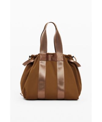 ミディアムサイズのリバーシブルナイロンバッグ 25WAXA63 