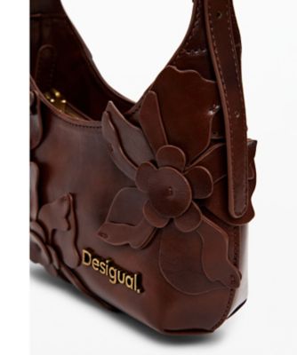 ■極美品■ MARQUES&amp;#039;ALMEIDA マルケス アルメイダ キャンバス フラワー ショルダーウォレット ショルダーバッグ ベージュ系 AV6613 □極美品□ MARQUES'ALMEIDA マルケス アルメイダ キャンバス