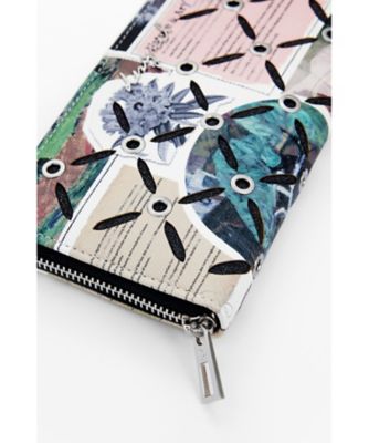コラージュ柄の型押し長財布 25WAYD02 | Desigual (Women 
