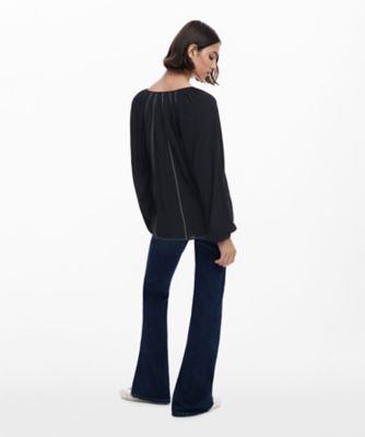 ⭐️23新作 ♡ Zadig&Voltaire 刺繍ブラウス 新品♡　049 コントラスト刺繍ブラウス 25WWBW07 | Desigual (Women