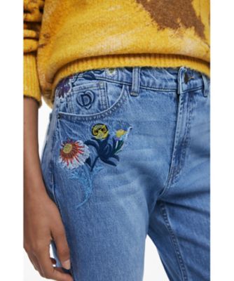 ぽあ様ご確認ページ フラワー刺繍ストレートデニムパンツ 25WWDD23