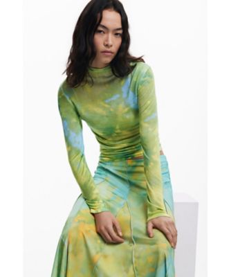 ぼかし柄のフレアーロングスカート 25WWFK06 | Desigual