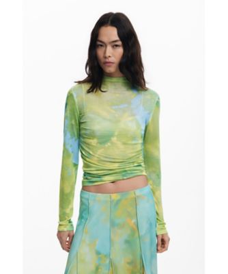 ぼかし柄のフレアーロングスカート 25WWFK06 | Desigual