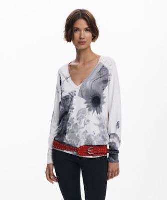 ＜Desigual (Women)＞コラージュ薄手セーター　２５ＷＷＪＦ１５