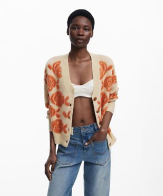 ＜Desigual (Women)＞オレンジローズカーディガン　２５ＷＷＪＦ２２