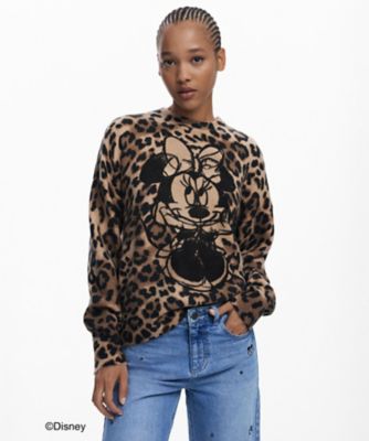 ミニーレオパード柄プリント セーター 25WWJF43 | Desigual