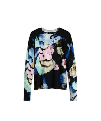 Desigual (Women)/デシグアル スイレン柄モチーフハイゲージニット by クリスチャン・ラクロワ 25WWJF46 ブルー(5025) トップス【三越伊勢丹/公式】