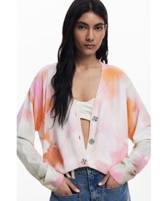 ＜Desigual (Women)＞タイダイ柄の花柄カーディガン　２５ＷＷＪＦＸ０