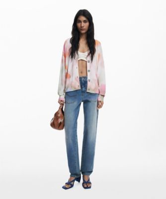 タイダイ柄の花柄カーディガン 25WWJFX0 | Desigual (Women