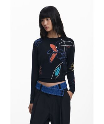 デシグアル（Desigual）/【5サイズ展開/XS/XL】デニムコンビネーションテーラードパンツ テーラードパンツコンビネーション 25WWPW03 | Desigual