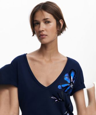 花瓶VネックTシャツ 25WWTK28 | Desigual (Women
